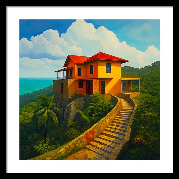 Tropic Serenity: A Hillside Perspective (18 Pieces of Art)