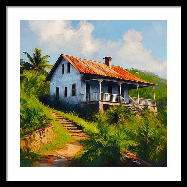 Tropic Serenity: A Hillside Perspective (18 Pieces of Art)