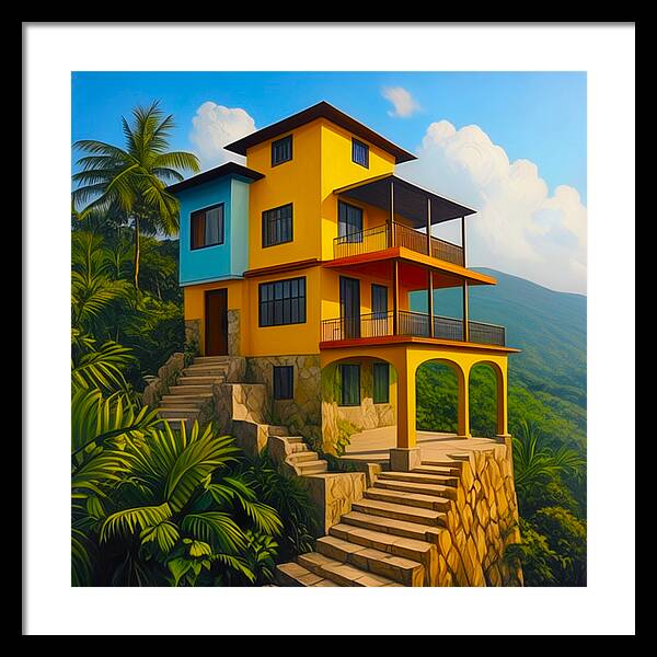 Tropic Serenity: A Hillside Perspective (18 Pieces of Art)