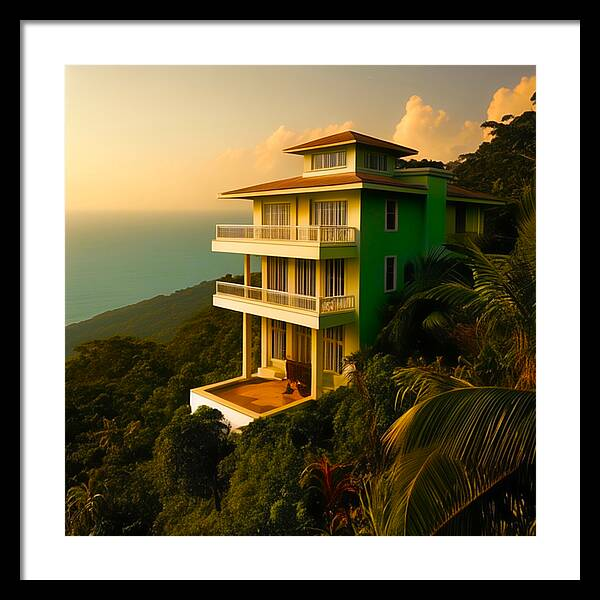 Tropic Serenity: A Hillside Perspective (18 Pieces of Art)