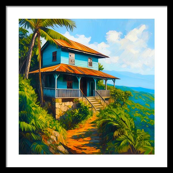 Tropic Serenity: A Hillside Perspective (18 Pieces of Art)