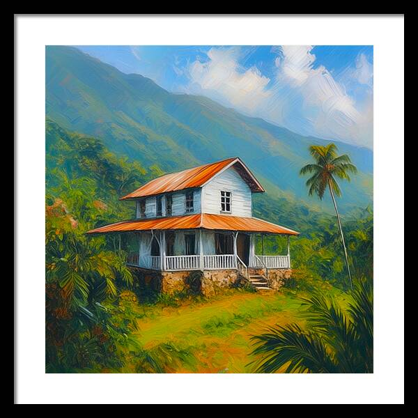 Tropic Serenity: A Hillside Perspective (18 Pieces of Art)